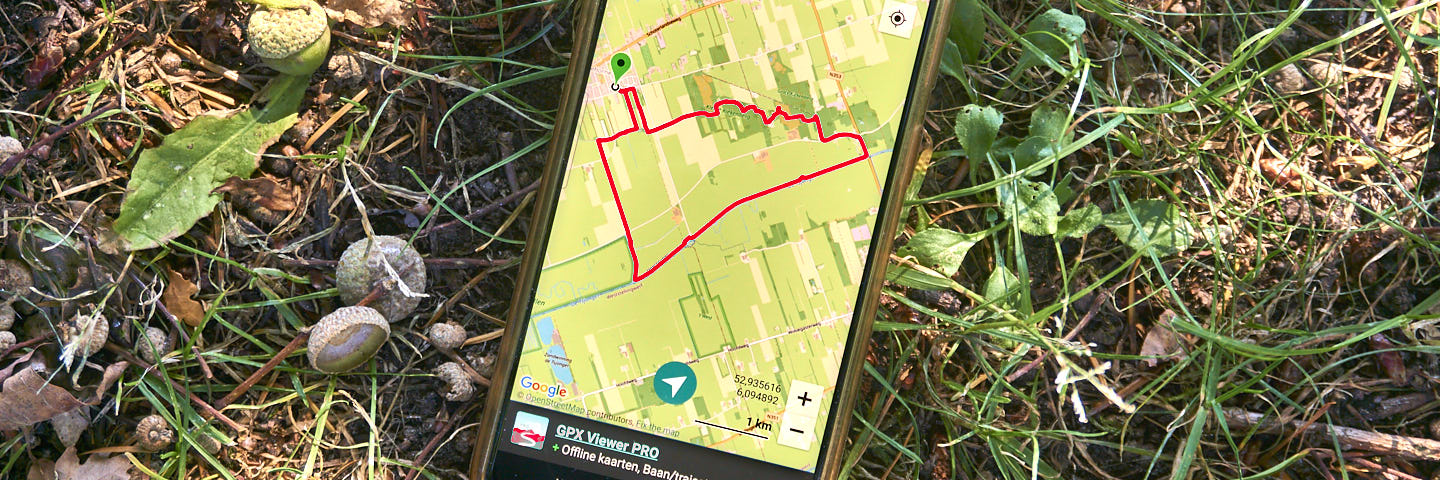 Wandelen met een gpx-track